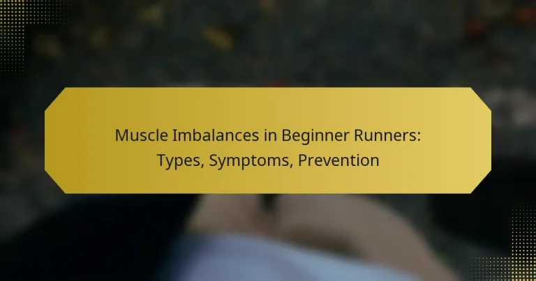 Muscle Imbalances in Beginner Runners: Types, Symptoms, Prevention